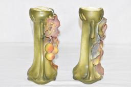 Two Royal Dux Mirrored Vases