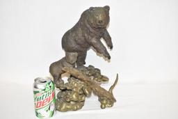 Mark Hopkins "No Trespassing" Bear and Cub Bronze