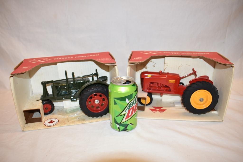 Two SpecCast Massey Harris Tractor 1/16 Scale Toys