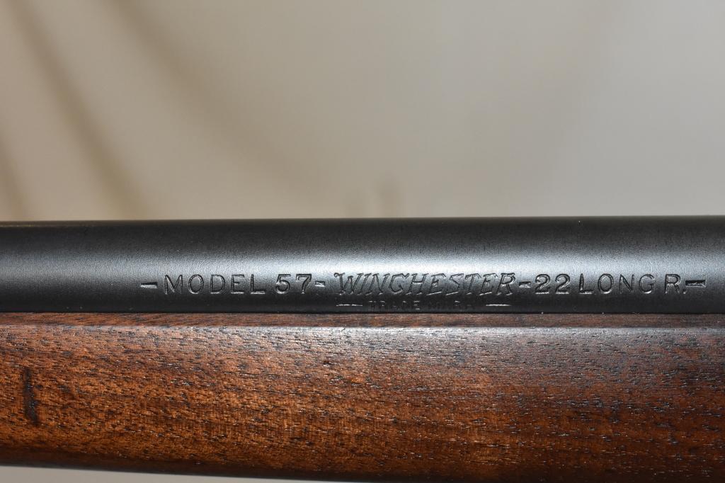 Gun. Winchester Model 57 Target 22 cal Rifle