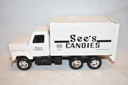 Four See's Candies 1/16 Scale Toy Vehicles