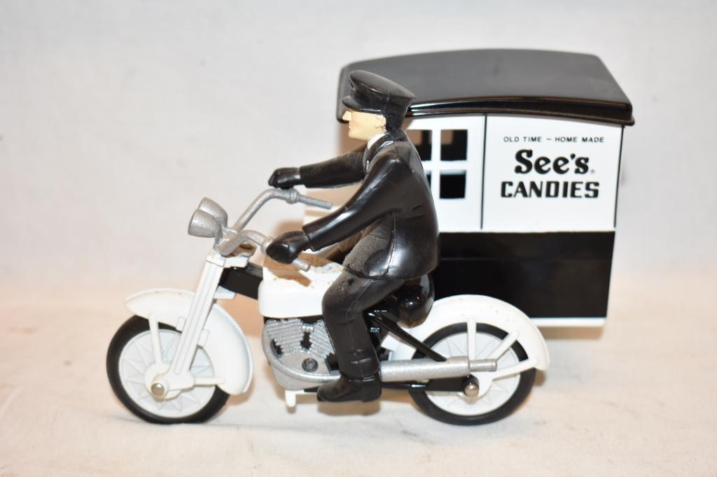 Four See's Candies 1/16 Scale Toy Vehicles