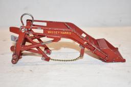 Two Massey Harris Loader & Disc Harrow Toys