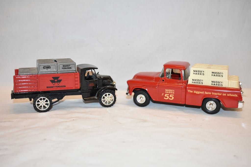 Two ERTL Delivery Pickup Truck Banks