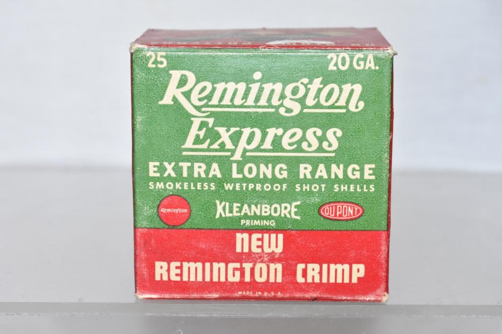 Ammo. Collectible Remington 20 ga, 25 Rds