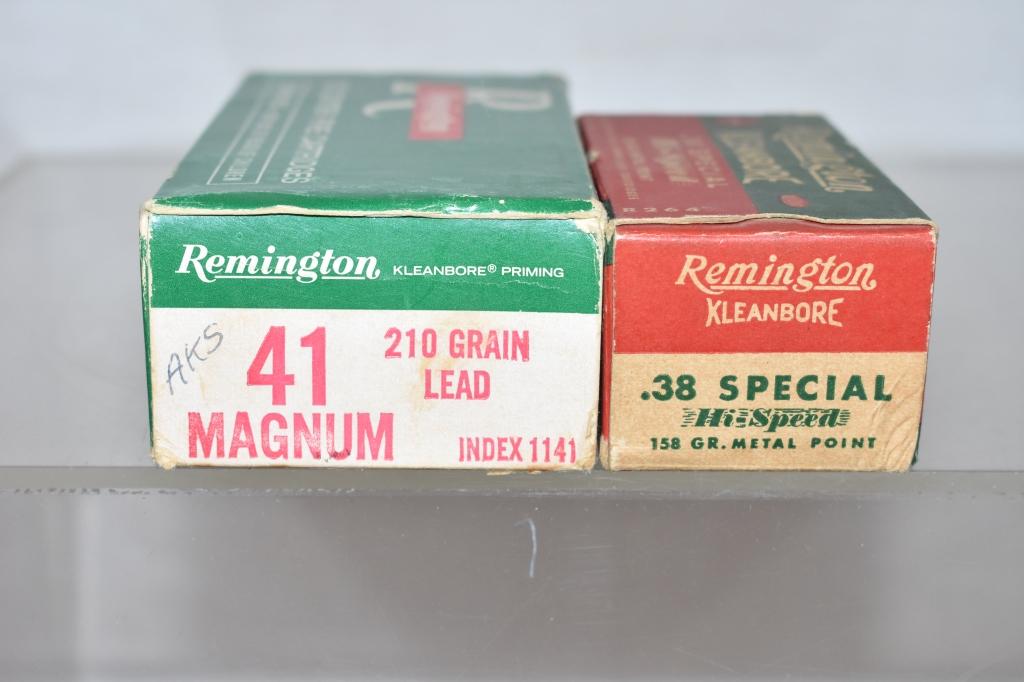 Ammo. Collectible Remington 38 Spec. & 41 Mag