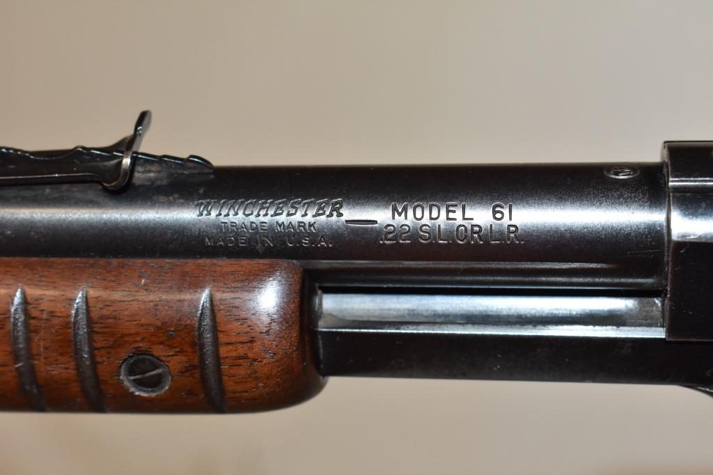 Gun. Winchester Model 61 22 cal Rifle