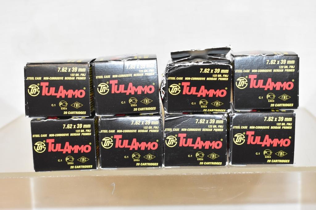 Ammo. 7.62 x 39. 160 Rds