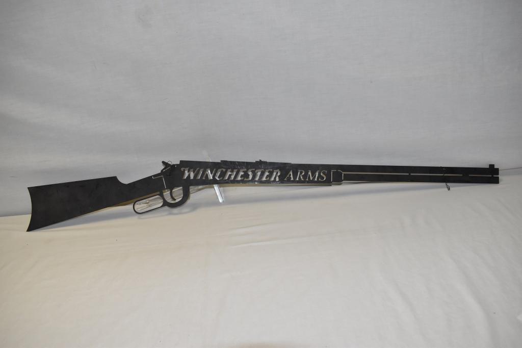 Metal Winchester Arms 1886 Rifle Cut Out
