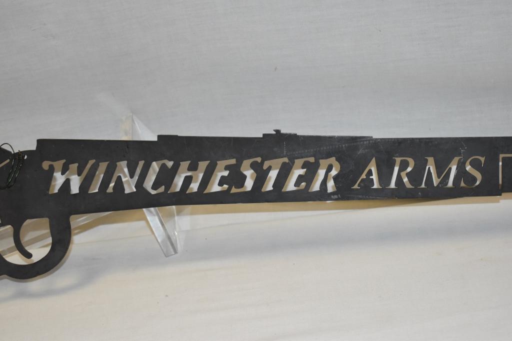 Metal Winchester Arms 1886 Rifle Cut Out