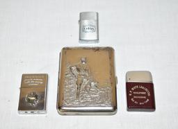 Cigarette Case and Three Lighters