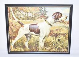 3D Framed Hunting Dog Wall Hanging