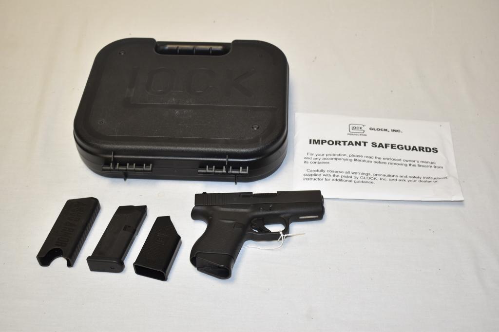 Gun. Glock Model 43  9mm cal. Pistol