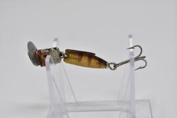 Four Heddon Fishing Lures & Collectible Box