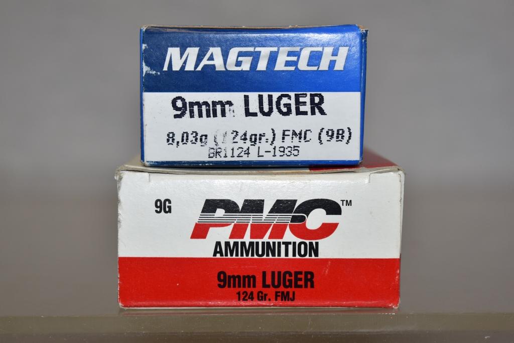 Ammo. 9mm Luger, 100 Rds