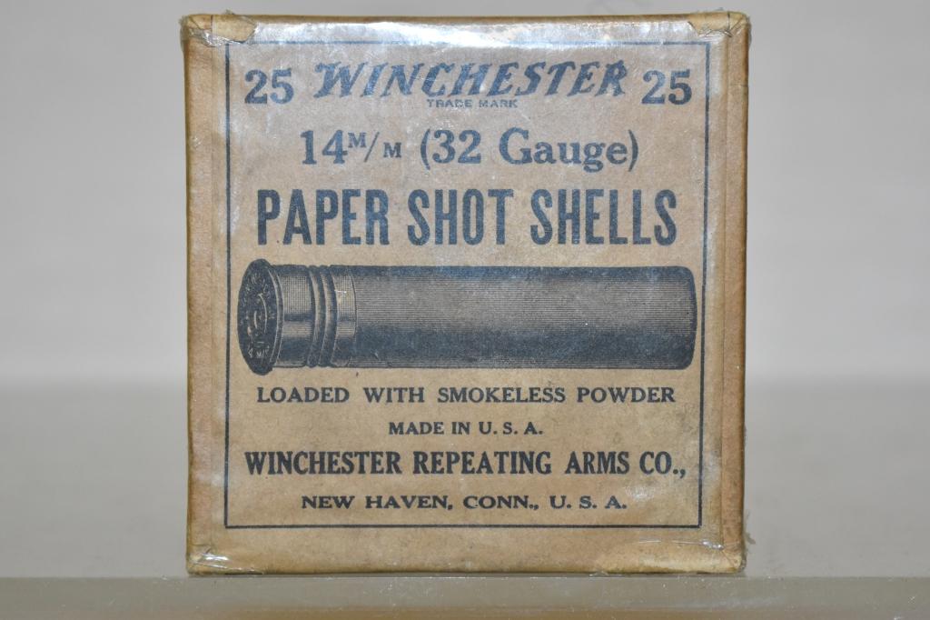 Collectible Ammo 32 GA 25 Paper Shot Shells