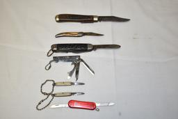 Seven Pocket Knives