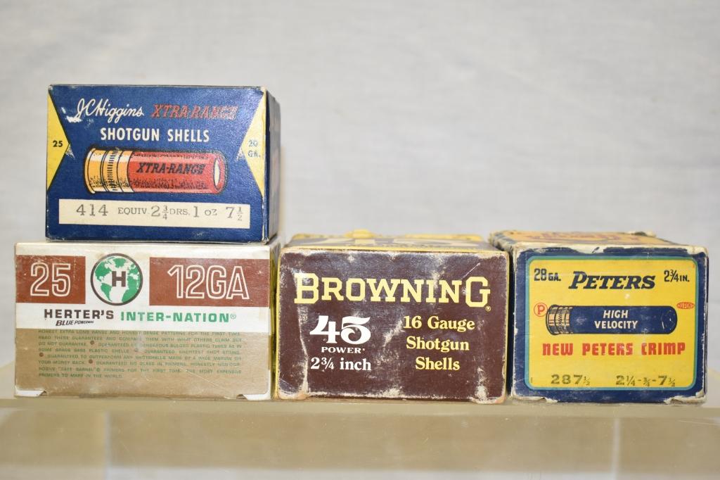 Collectible Ammo, 12, 16, 24 & 20 GA. Approx. 100 Rds