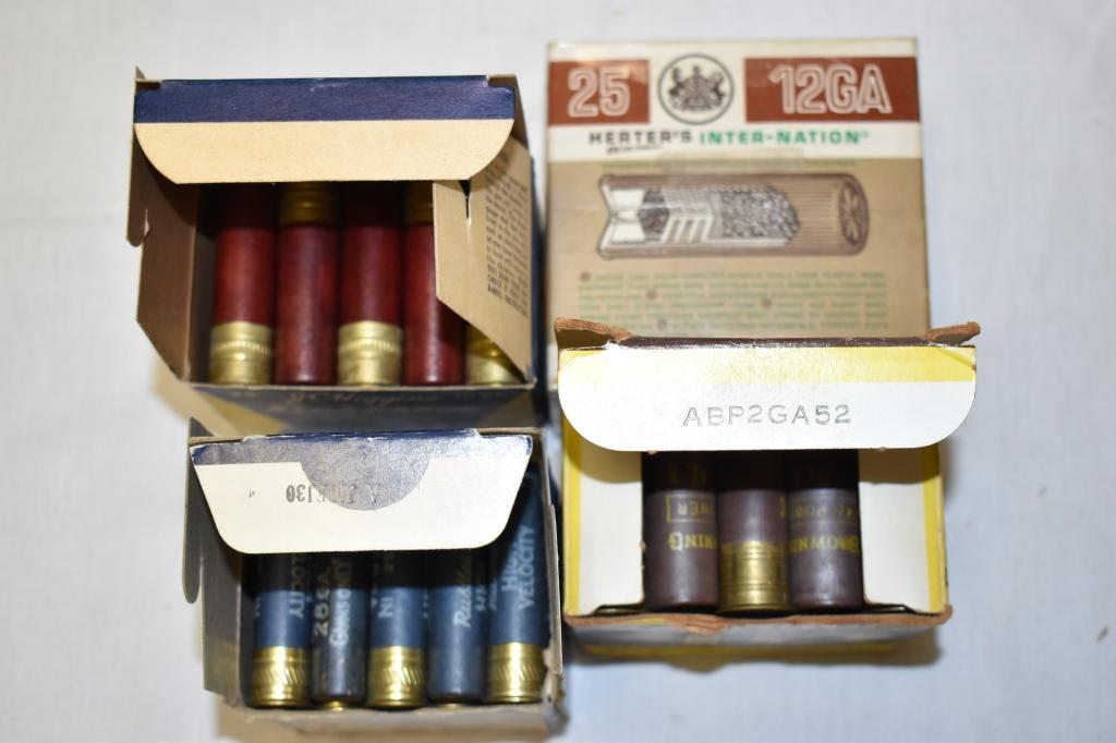 Collectible Ammo, 12, 16, 24 & 20 GA. Approx. 100 Rds