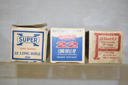 Collectible 22 LR & Short Boxes Only