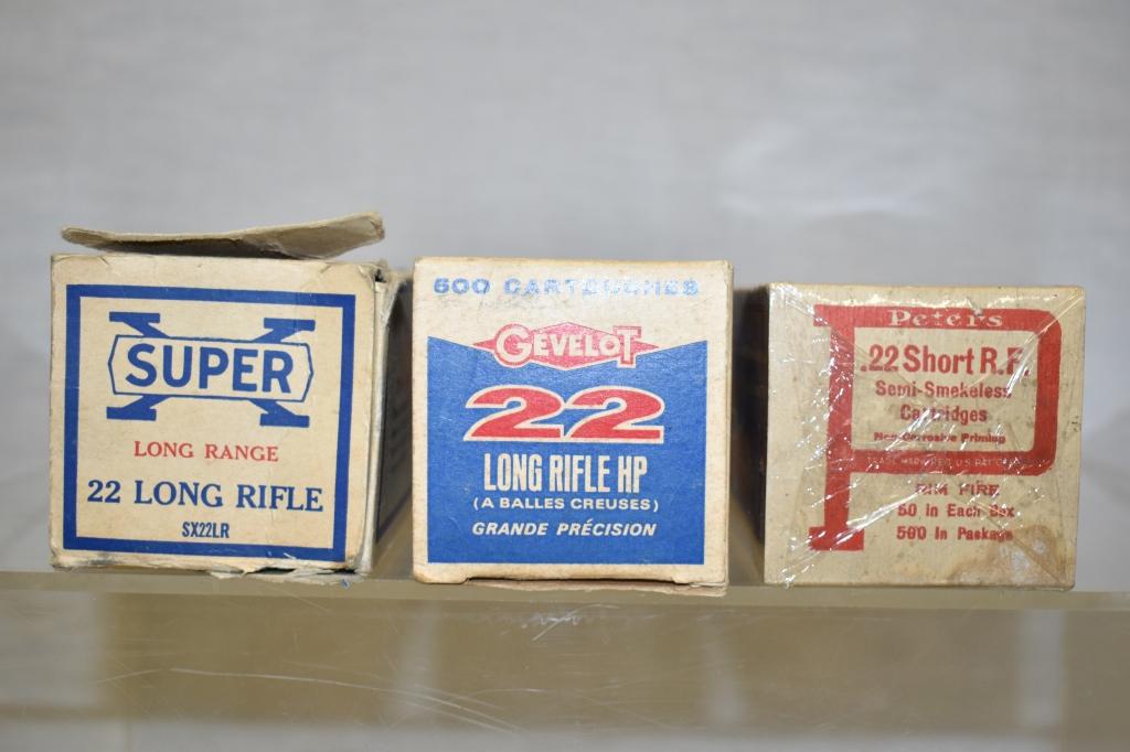 Collectible 22 LR & Short Boxes Only