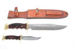 Three Fixed Blade Knives