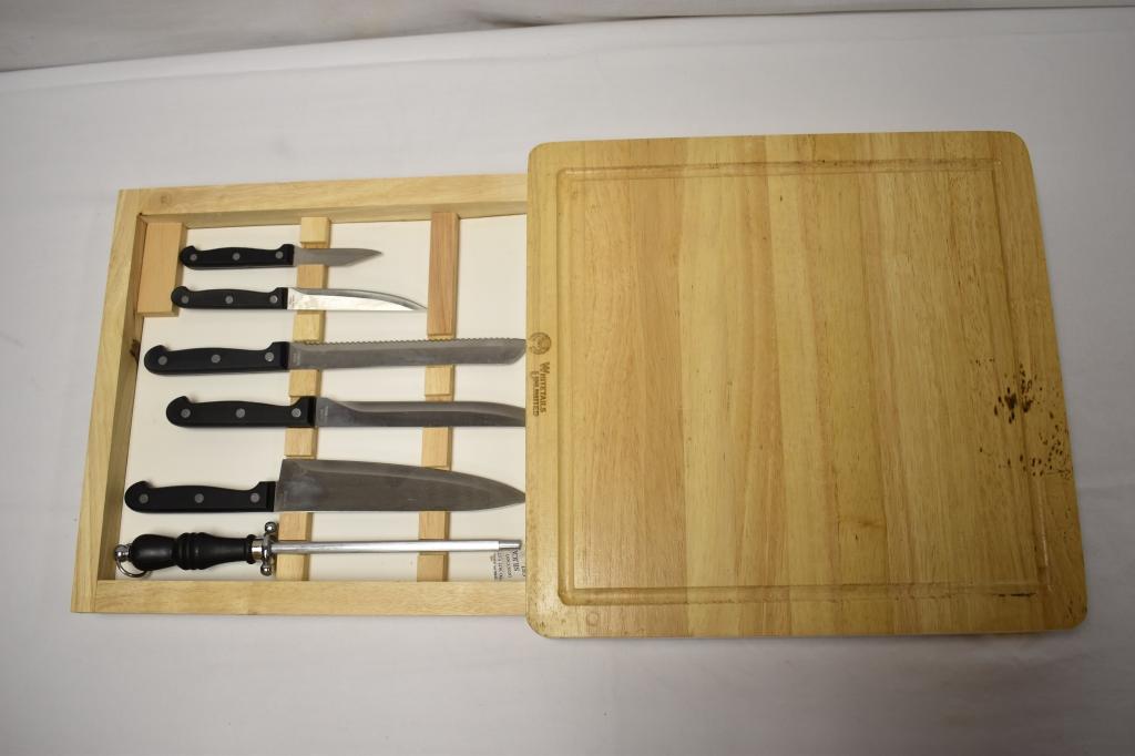 Whitetail Unlimited Knife & Cutting Board Set