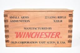 Winchester Collectible 22 LR Wooden BOX ONLY