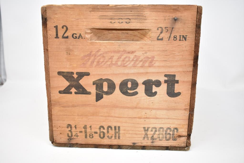 Western Xpert Collectible 12 GA Wooden Box