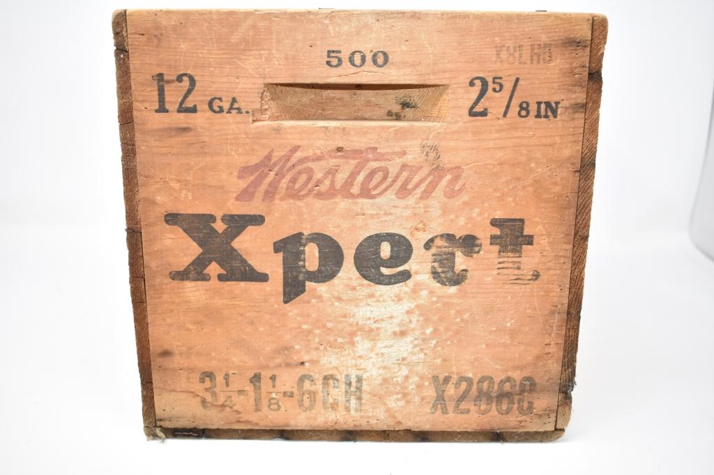 Western Xpert Collectible 12 GA Wooden Box
