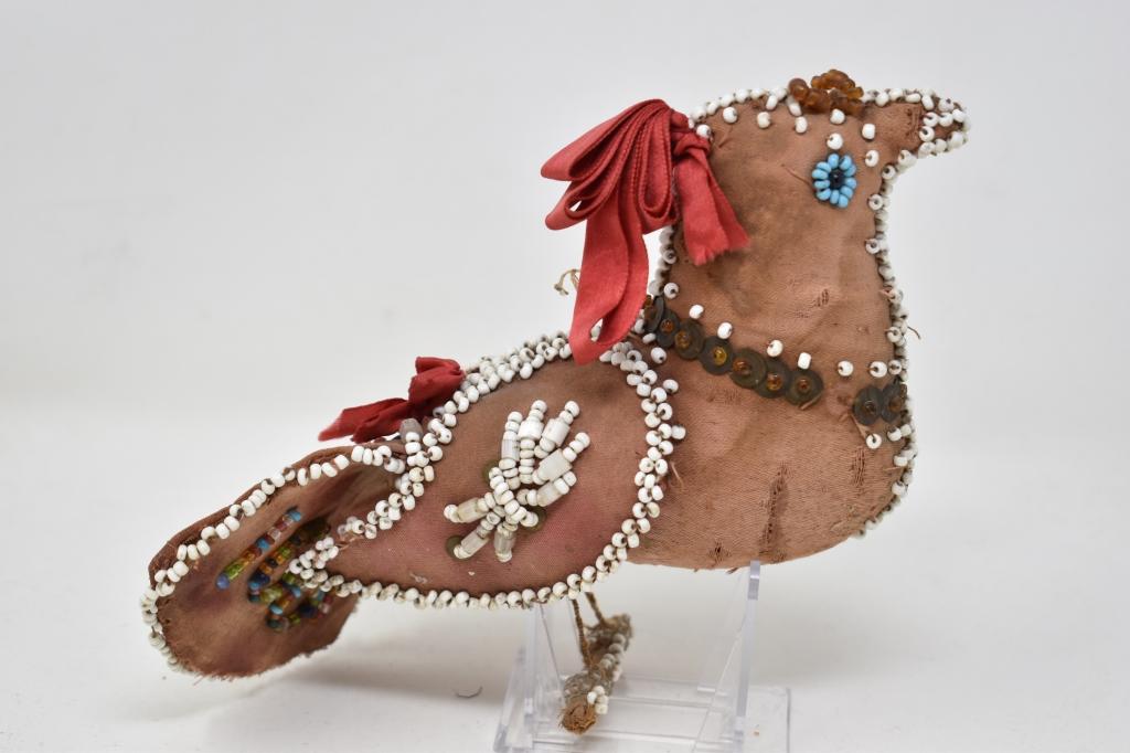 1910 Native American Iroquois Beaded Bird