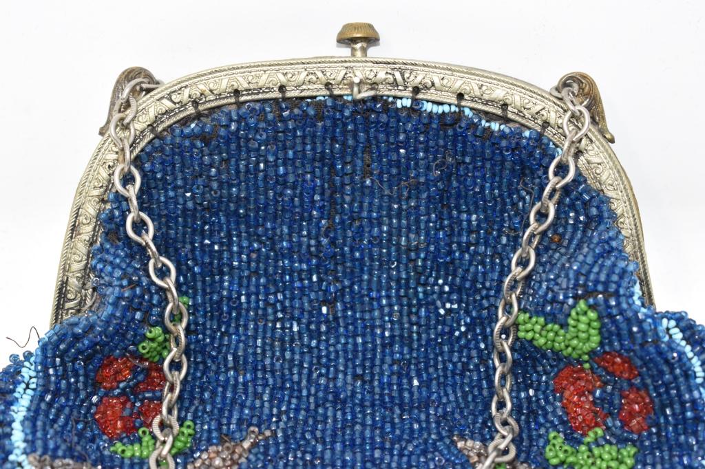 Four Vintage Micro Beaded Ornate Purses