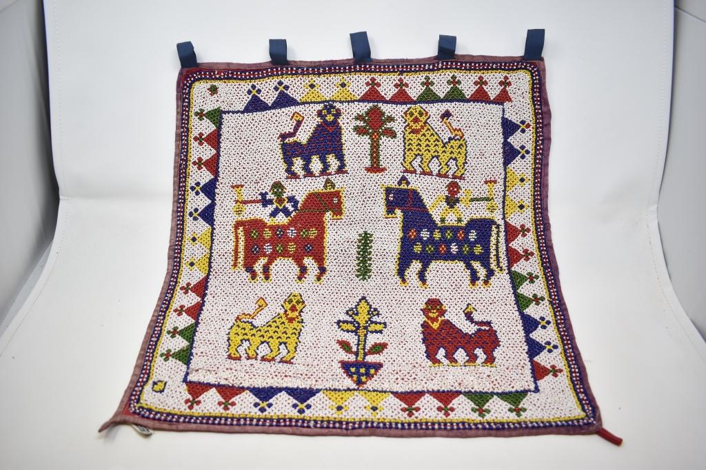 Native American Beaded Tapestry