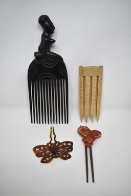 Twelve Vintage Hair Combs