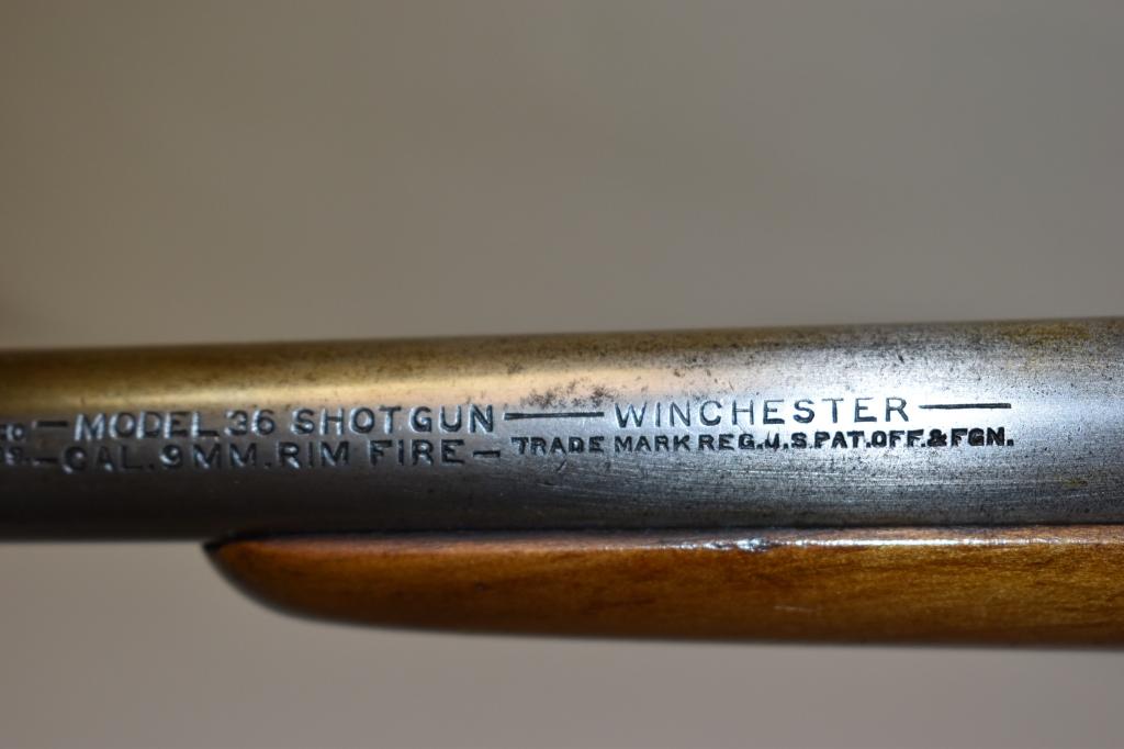 Gun. Winchester Model 36 9mm RF Shotgun