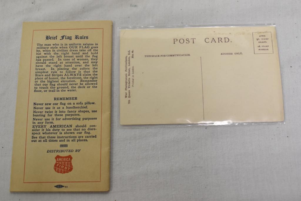 Assorted WWII & WWI Ephemera