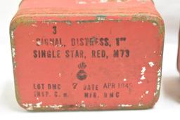 WWI Signal Flares & Cases