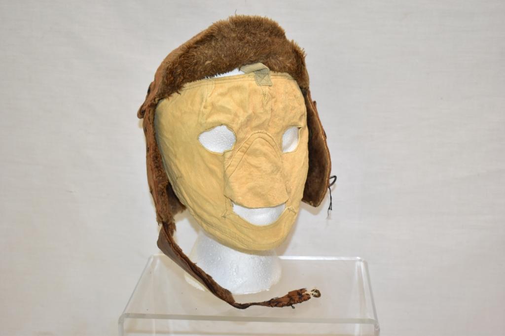 US WWII Aviator High Altitude Helmet & Face Mask