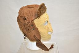 US WWII Aviator High Altitude Helmet & Face Mask