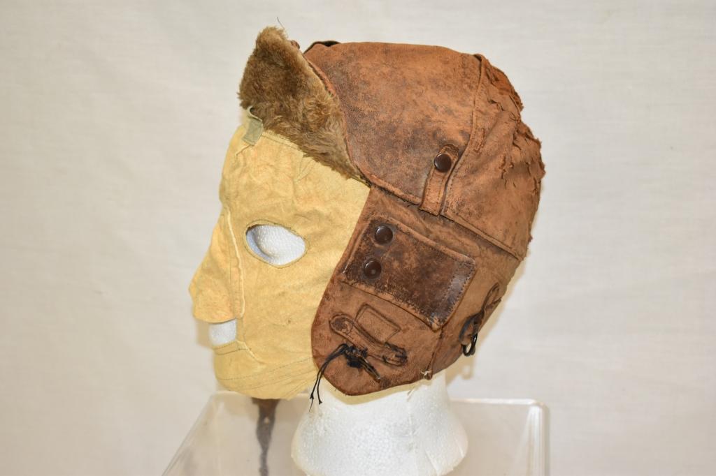 US WWII Aviator High Altitude Helmet & Face Mask