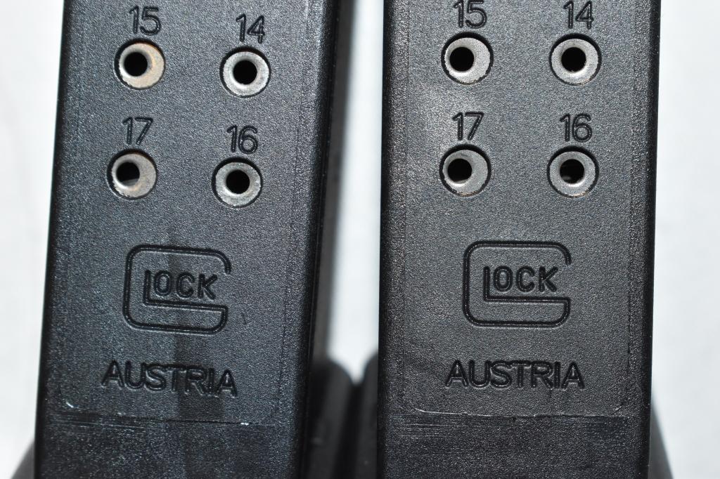 Six Glock 9MM 17 Rnd Magazines