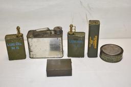 Six Military Tins