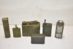 Six Military Tins