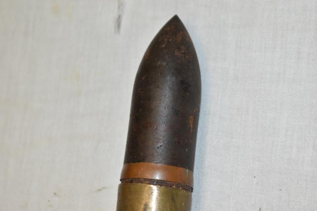 WWII Aleutian Campaign Projectile Casing