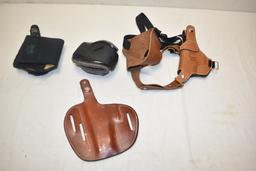 Four Pistol Holsters