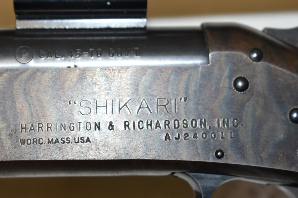 Gun. H&R Model Shikari 45-70 cal Rifle