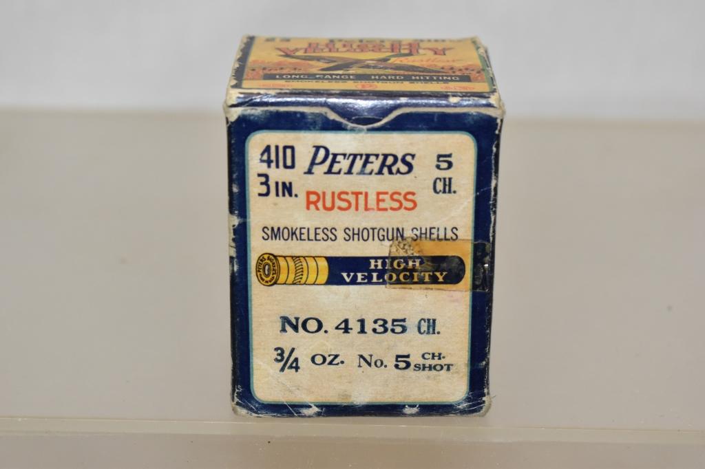 Collectible Ammo. Peters 410 ga.  25 Rds