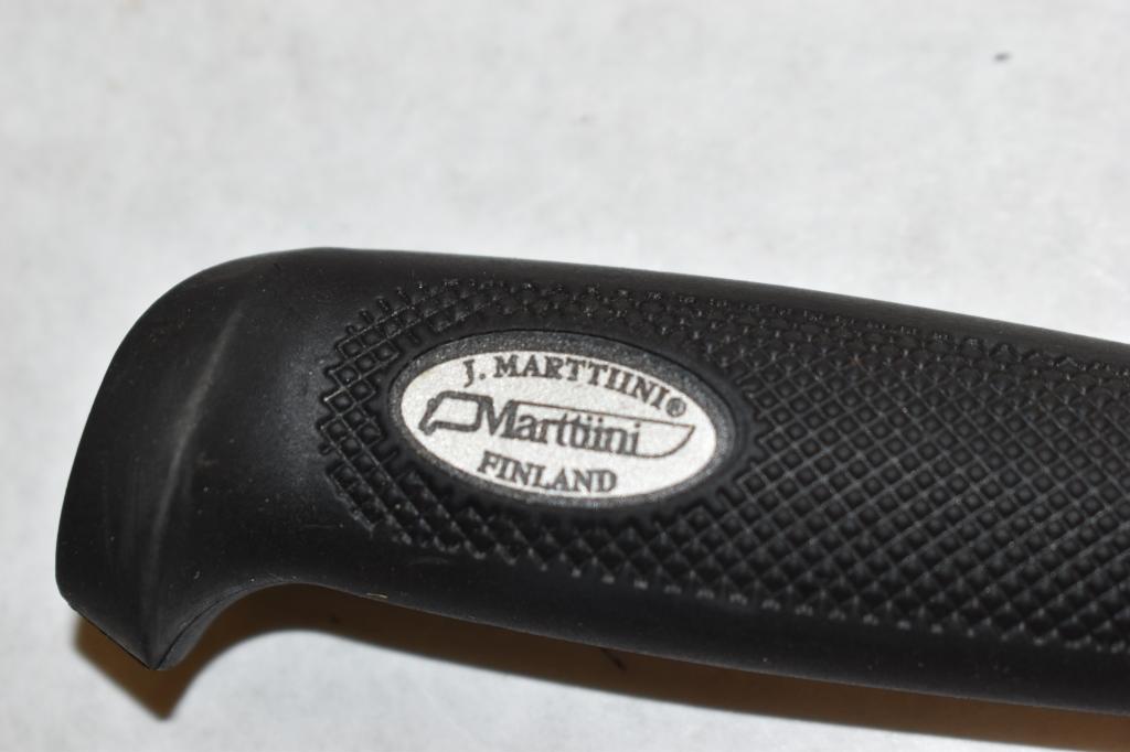 J Martini Finland Inox. Fixed Blade Knife & Sheath