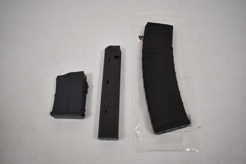 Three Magazines. AR15 42 Rd. 9mm Nato 32 Rd.