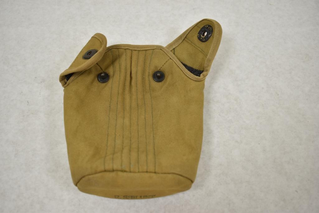 1918 WWI BAR Shoulder Bandoleer & Canteen Cover